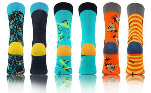 3X Kolorowe Skarpety NIE DO PARY