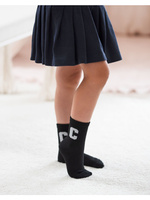 Skarpetki dziecięce Litera C 1184.032, Kolor Czarny, Rozmiar 32-34