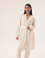 Damski szlafrok Boar 43014 light grey