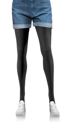 2x Kolorowe rajstopy kryjące z microfibry Hiver 40DEN