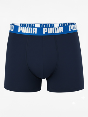 Bokserki Męskie 2 Pack Puma Comfort Stretch Niebieskie/Granatowe