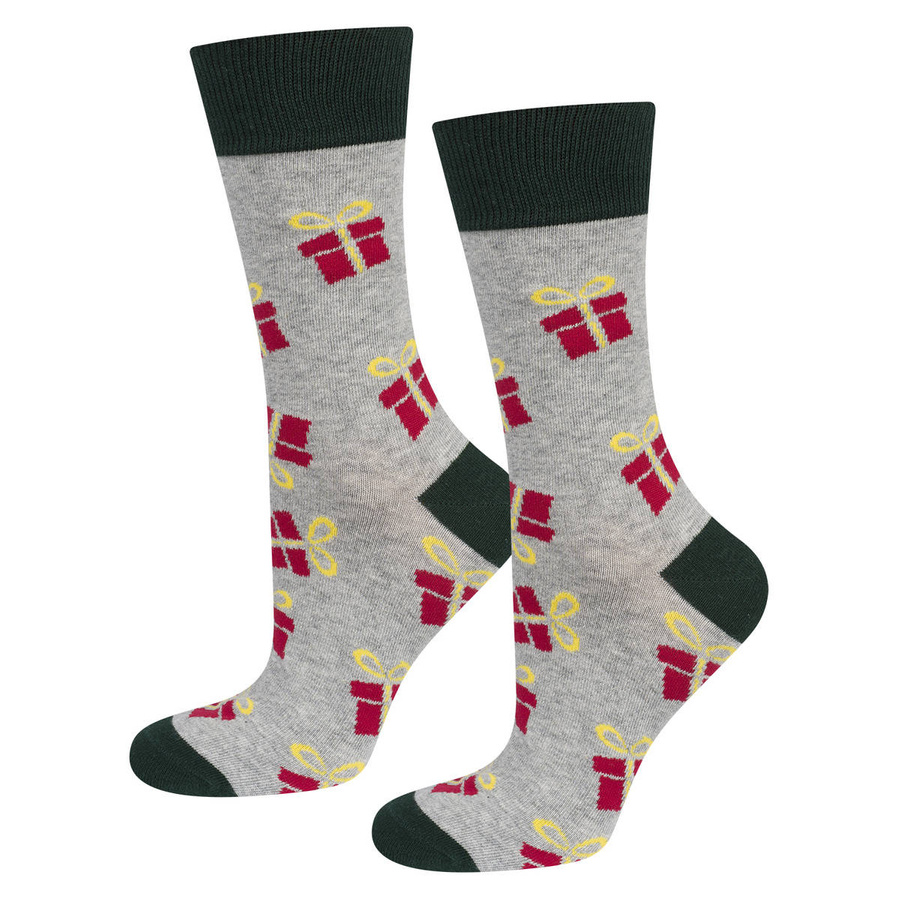 Świąteczne Skarpetki Męskie Bawełniane