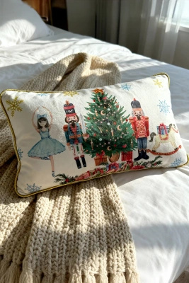 Poszewka LED Christmas Time Z Motywem Baletnicy