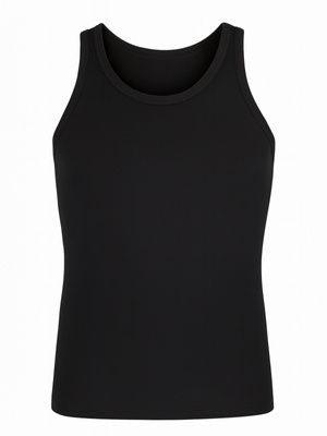 Koszulka Na Ramiączkach Męska Czarna w Prążek 3 Pack