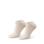 Granatowe Stopki Lniane Unisex Fresh