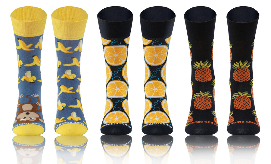 3X Kolorowe Skarpety NIE DO PARY