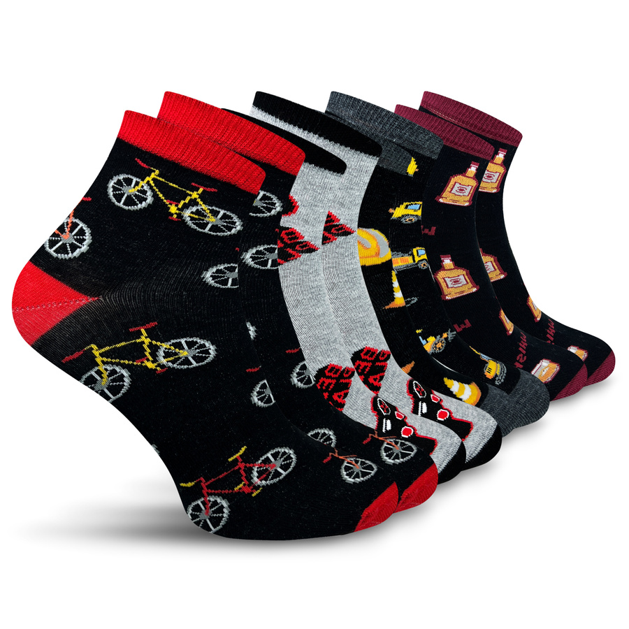 Skarpety Męskie Krótkie Nie Do Pary 4-pack