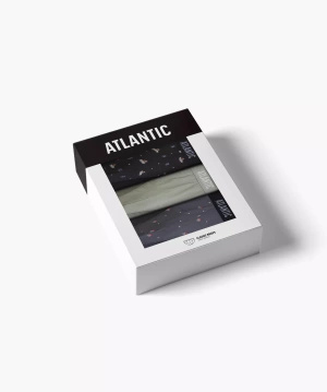 Szare koszykarskie slipy męskie 95% bawełna Atlantic – wygoda i swoboda ruchów