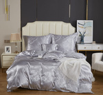 Kremowa atłasowa pościel 120 g/m2 model AT009 Spod Igły i Nitki – komfortowy sen