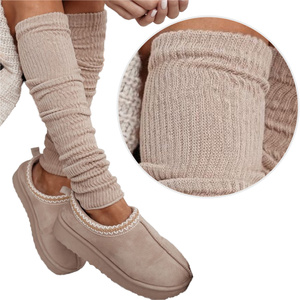 Getry ocieplacze damskie w prążek 1528