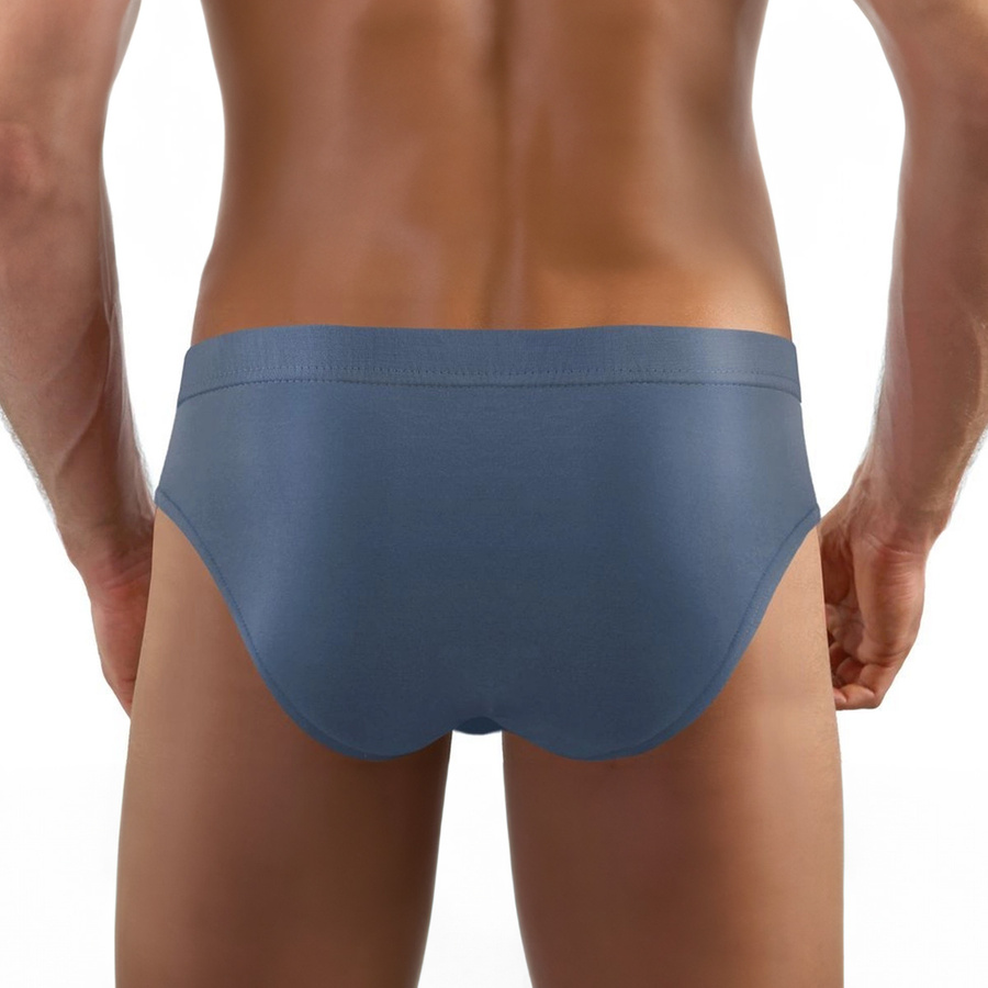 Niebieskie anatomiczne slipy męskie 95% bawełny Leopard Sesto Senso – komfort na co dzień