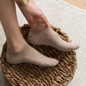 Skarpetki stopki damskie z wełny merino 3-pack