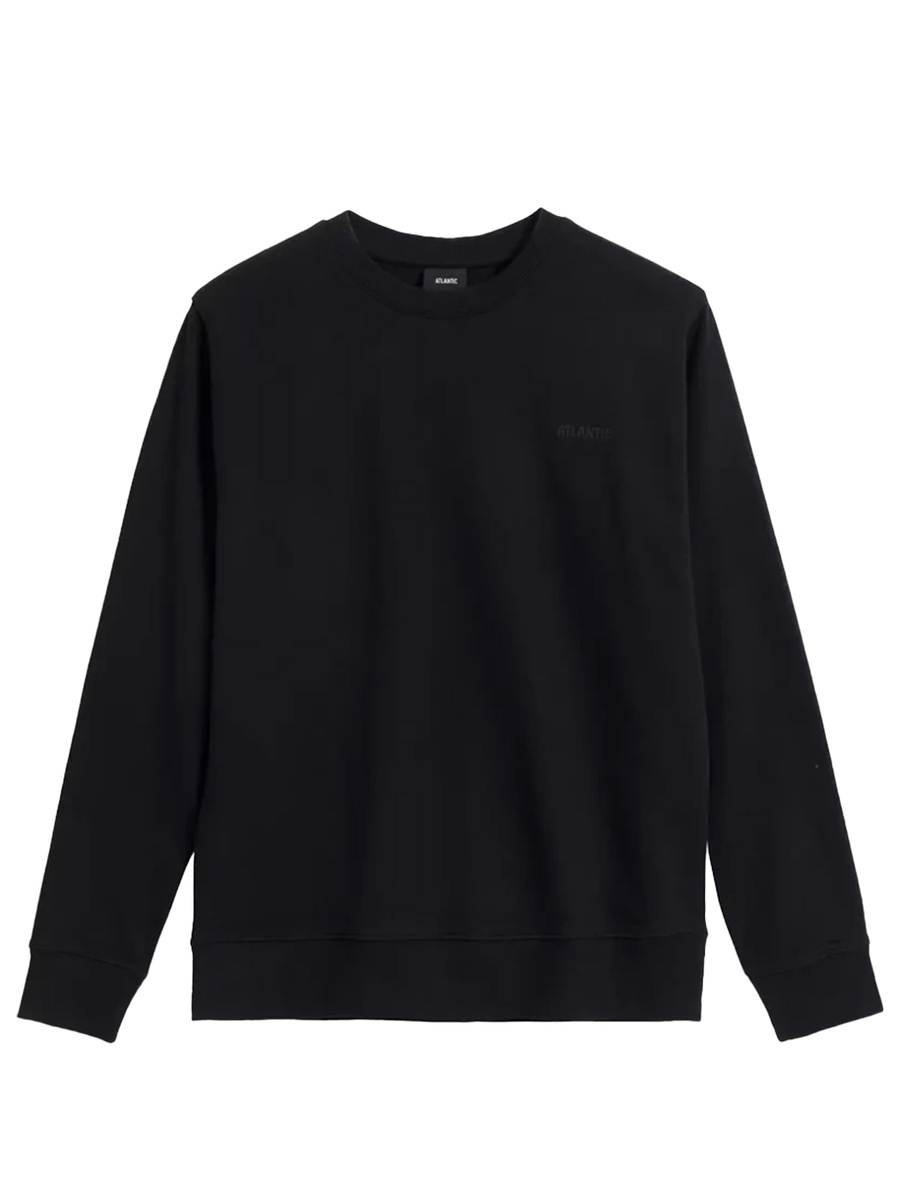 Czarna bawełniana bluza męska 100% model HMT-002 Atlantic – komfort i styl.