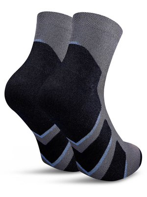 Niebieskie sportowe skarpety męskie 80% bawełny AIR CONTROL Sestimi – komfort i świeżość.