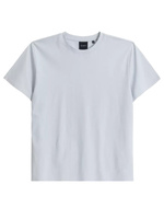 Jasnoniebieski T-shirt męski z efektem brzoskwini 100% bawełna Atlantic – maksymalna wygoda.