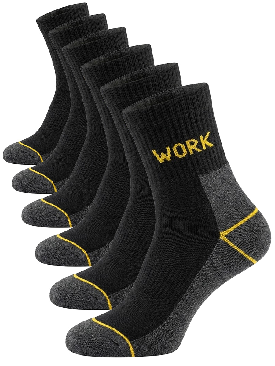 6X polskie Skarpety Robocze 3/4 Krótkie męskie WORK mega mocne
