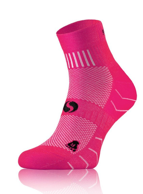Różowe skarpety sportowe 3/4 unisex 88% Bawełna AMZ Sesto Senso – komfort i wygoda