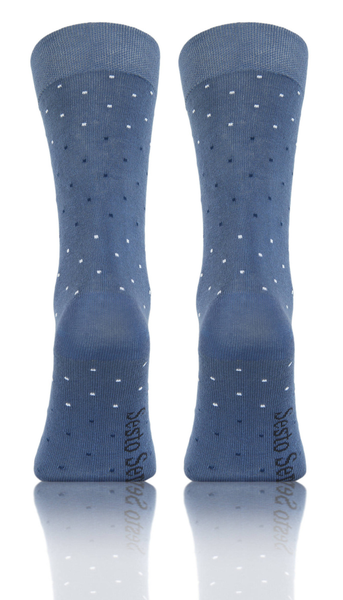 Eleganckie skarpety męskie garniturowe 90% bawełna Sesto Senso – komfort i styl na co dzień.