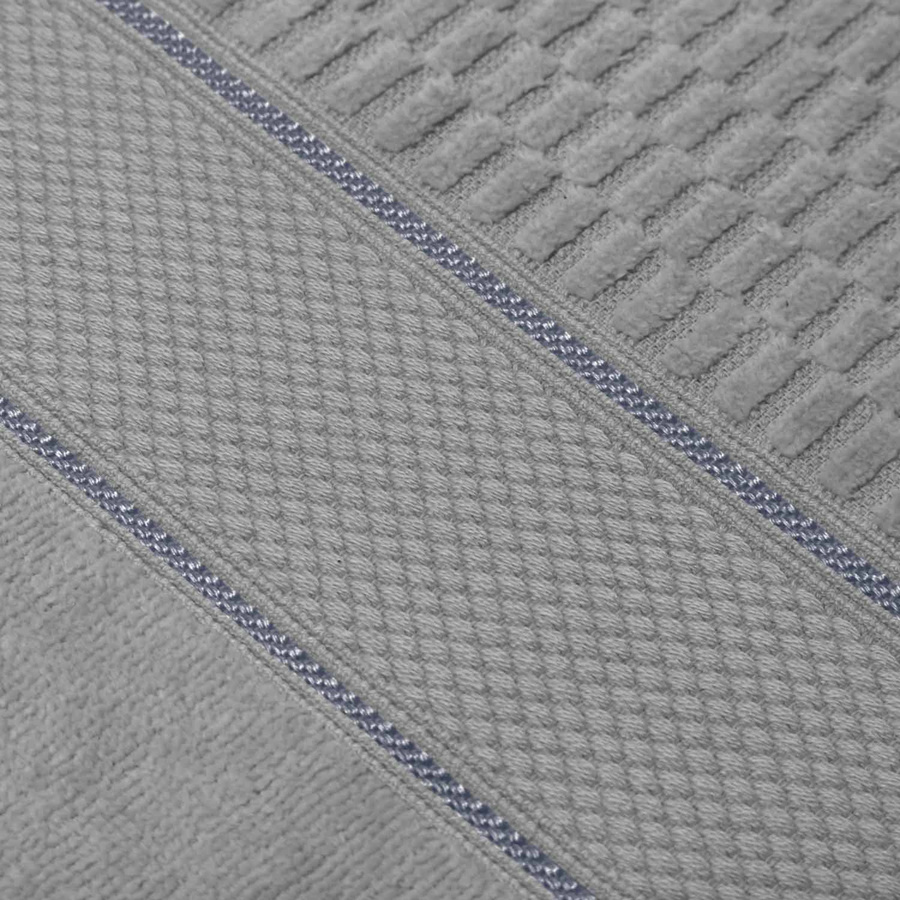 Szary welurowy ręcznik Spod Igły i Nitki – elegancja do SPA