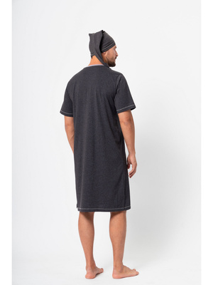 Koszula Nocna Męska ze Szlafmycą Bonifacy 357/1