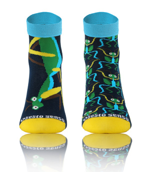 Modliszka kolorowe modne skarpety unisex 90% bawełna Finest Sesto Senso – komfort na co dzień