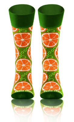 Długie Skarpetki Kolorowe Bawełniane Unisex 90% Bawełna z Zabawnym Wzorem Sesto Senso