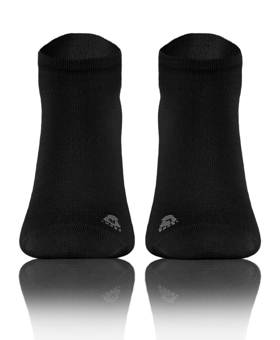 Czarne skarpetki stopki damskie męskie 10-pak 76% bambus Sesto Senso – komfort i świeżość