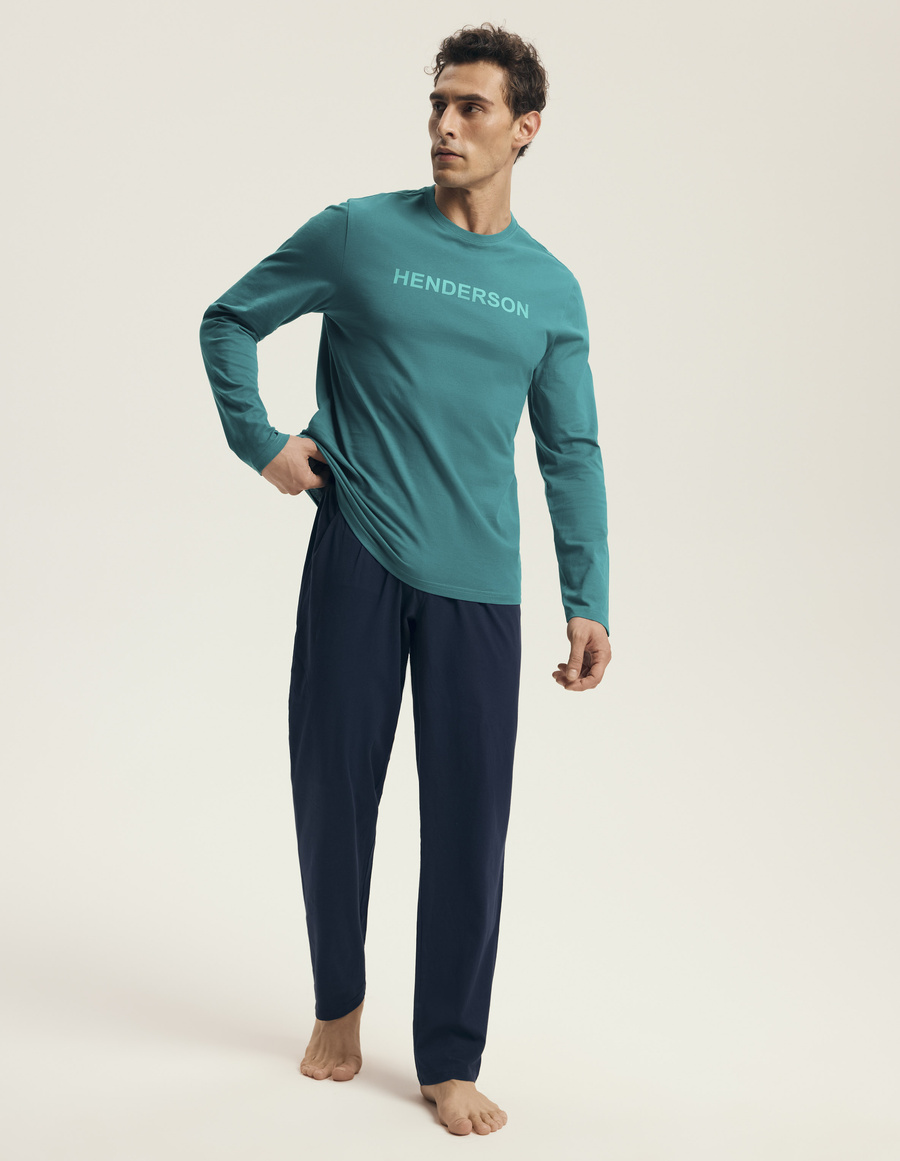 Męska piżama 43490 brown