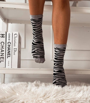 Skarpetki damskie Zebra