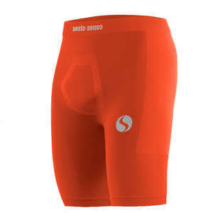 Pomarańczowe bezszwowe spodenki męskie Thermo Active CL41 Sesto Senso – komfort i ochrona