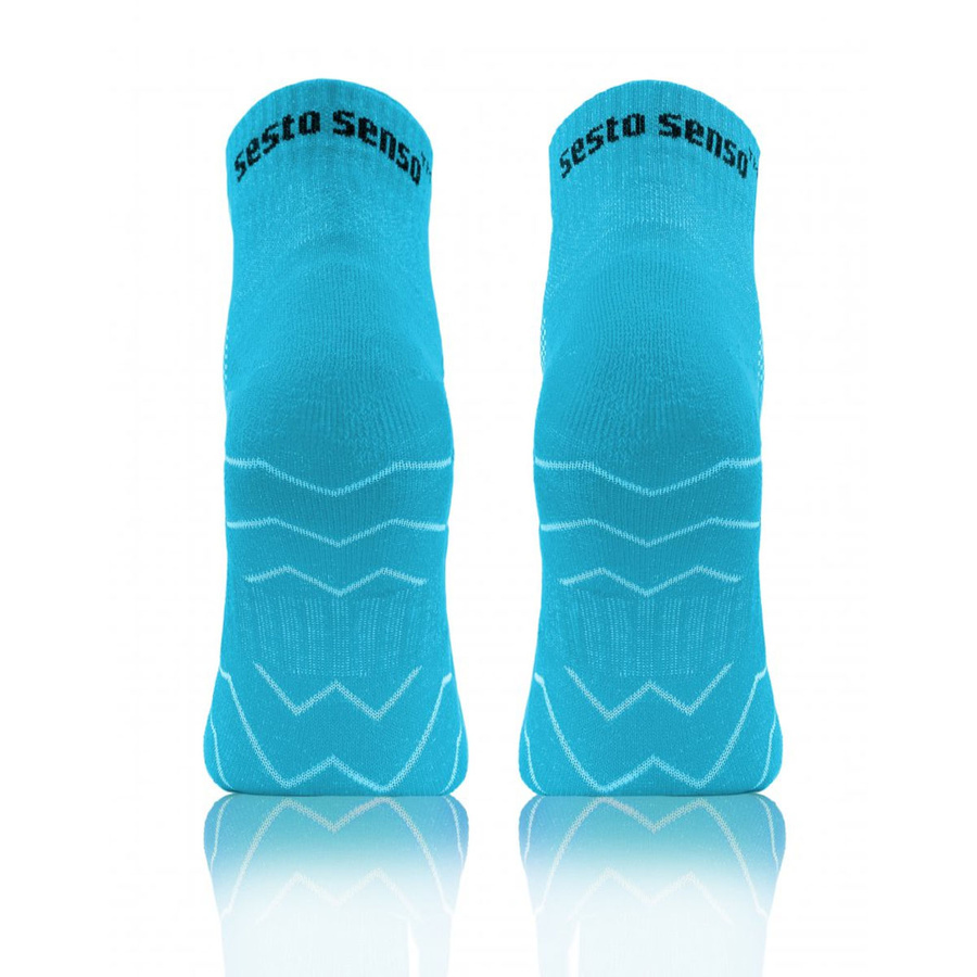 Szare oddychające skarpety męskie 88% bawełna AMZ Multicolor Sesto Senso – komfort dla biegaczy