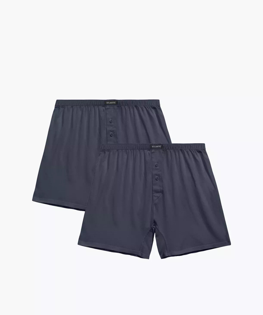Grafitowe wygodne bokserki męskie 47% modal Atlantic – komfort na co dzień