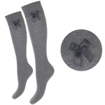 Podkolanówki Damskie Bawełniane z Kokardką 767