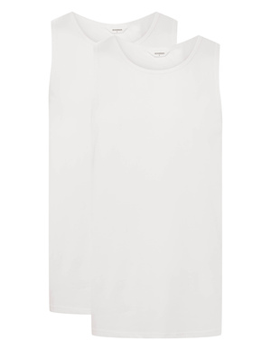 Tank top 2-pak Move 42977 Biały