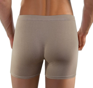 Beżowe bezuciskowe bokserki męskie 95% bawełna BM04 Sesto Senso – komfort i swoboda
