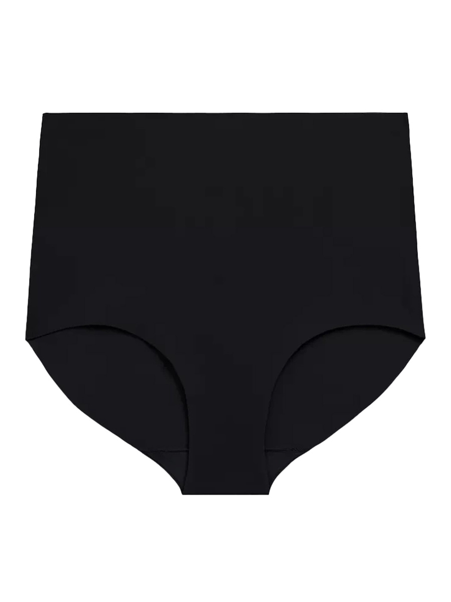 Czarne bezszwowe figi damskie maxi 72% nylon Atlantic – niewidoczne pod ubraniem