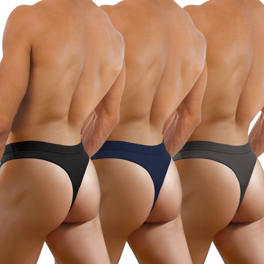 3x Stringi męskie z micromodalu Comix