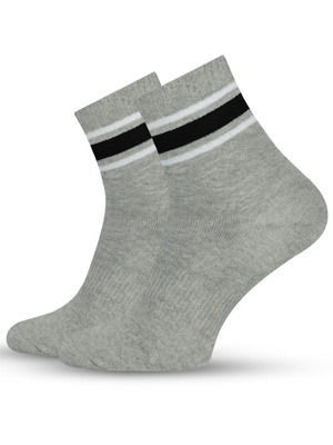 Skarpety Męskie Bawełniane Sportowe z Paskami 10 Pack