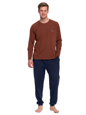 Piżama męska z długim rękawem 12121