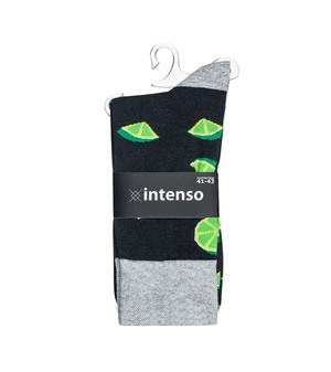 Kolorowe ZABAWNE bawełniane skarpety Art. 1917 Intenso