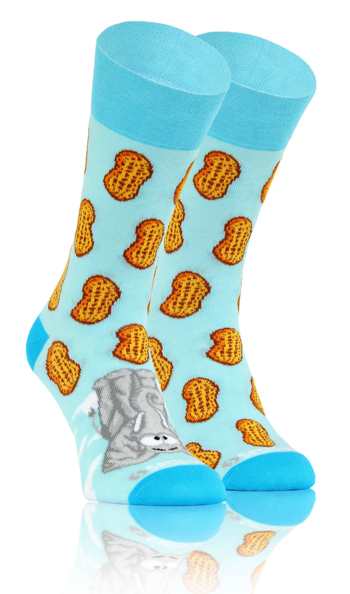 Długie Skarpetki Kolorowe Bawełniane Unisex 90% Bawełna z Zabawnym Wzorem Sesto Senso