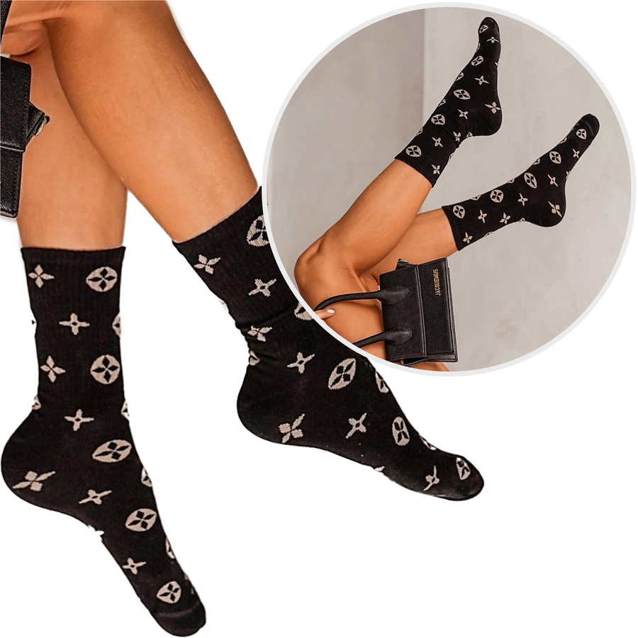 Skarpetki damskie prążek LuVi