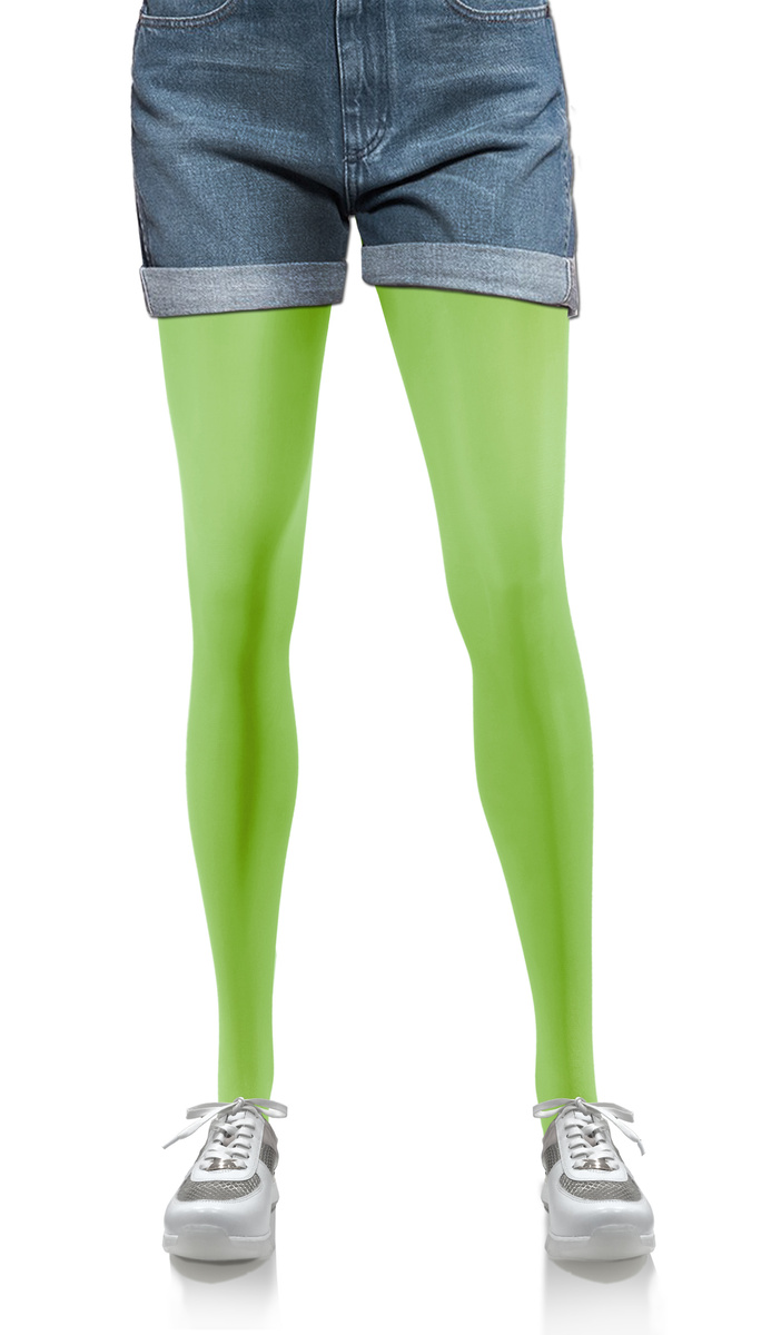 2x Kolorowe rajstopy kryjące z microfibry Hiver 40DEN