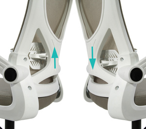 Fotel biurowy V1 jasny szary