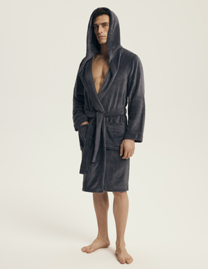 Szlafrok męski Vocal 43447 szary