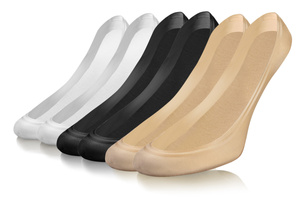 3x Stopki Balerinki Laserowo Cięte z Silikonem