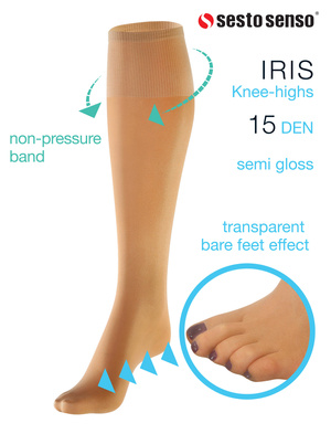 Podkolanówki Damskie Iris 10-pak