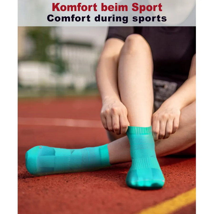 Oddychające krótkie skarpety sportowe unisex 4-pak SKB08 Sesto Senso – pełen komfort 