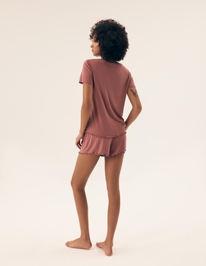 Damska piżama Noves 43022 mauve