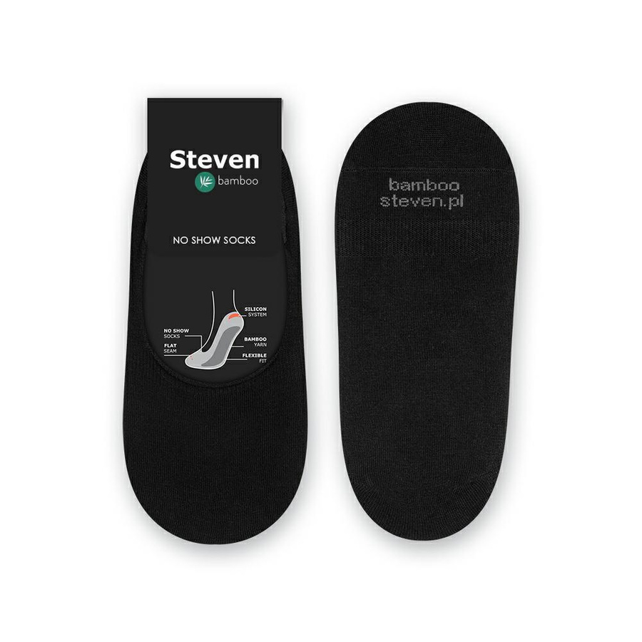 mikro stopki z włókna bambusowego Art. 036 czarny Steven